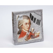 Mozart mintás szalvéta 33x33